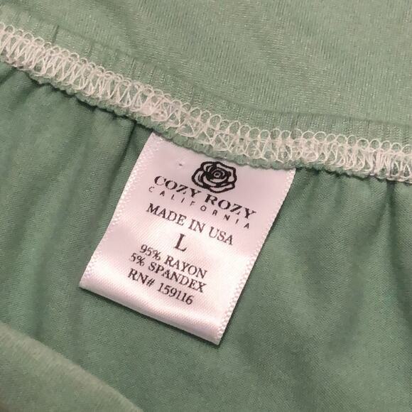 Cozy Rozy California Light Green Lace Spaghetti Strap Camisole Tank Size Large - Picture 5 of 6